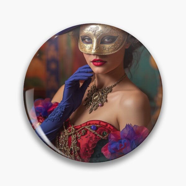 Item preview, A woman in a venice carnival mask designed and sold by Ricewantstea.