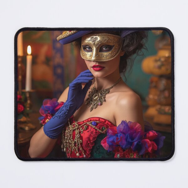 Item preview, A woman in a venice carnival mask designed and sold by Ricewantstea.