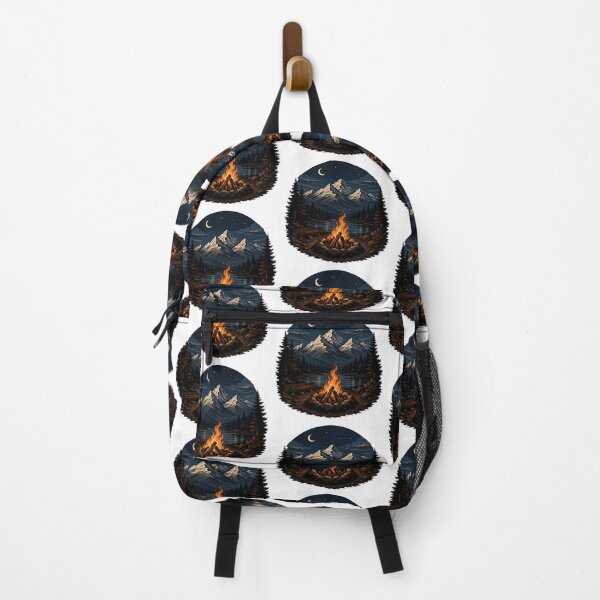 Item preview, Mountain campsite under starry sky designed and sold by Side Quest Co..