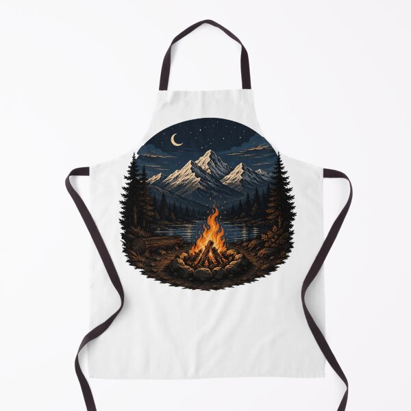 Item preview, Mountain campsite under starry sky designed and sold by Side Quest Co..