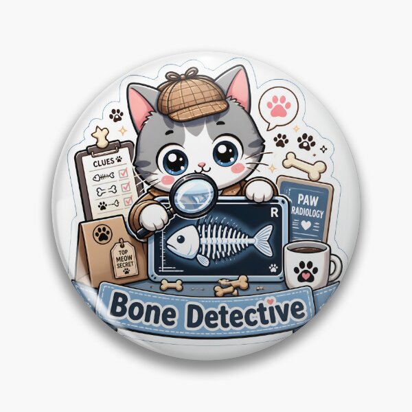 Item preview, Bone Detective | Cute Veterinary Radiology Cat X-Ray Design designed and sold by Bettybee00.