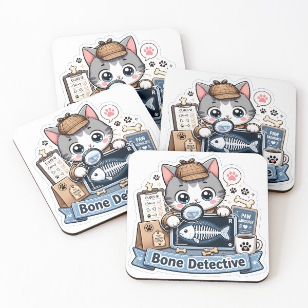 Item preview, Bone Detective | Cute Veterinary Radiology Cat X-Ray Design designed and sold by Bettybee00.