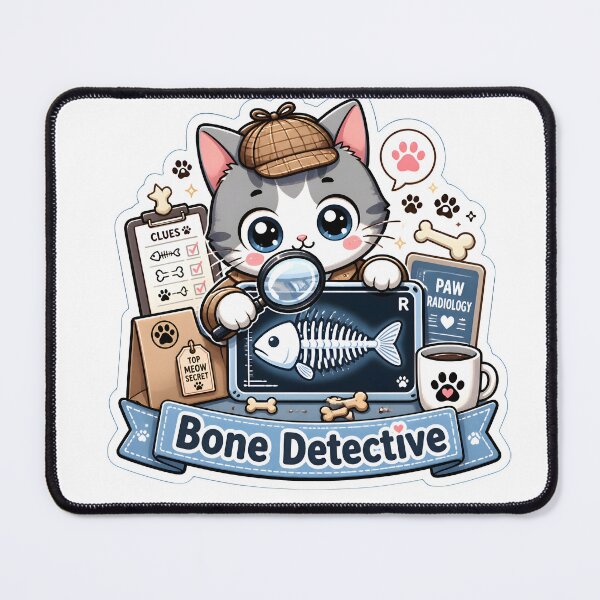 Item preview, Bone Detective | Cute Veterinary Radiology Cat X-Ray Design designed and sold by Bettybee00.