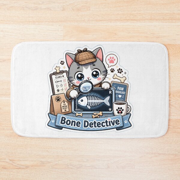 Item preview, Bone Detective | Cute Veterinary Radiology Cat X-Ray Design designed and sold by Bettybee00.
