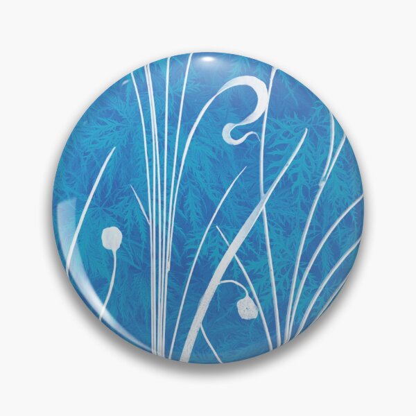 Item preview, Ferns in blue designed and sold by RhoQA.