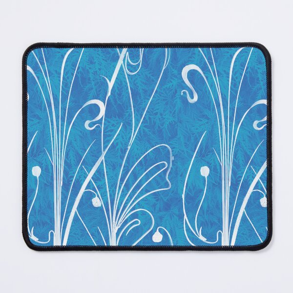 Item preview, Ferns in blue designed and sold by RhoQA.