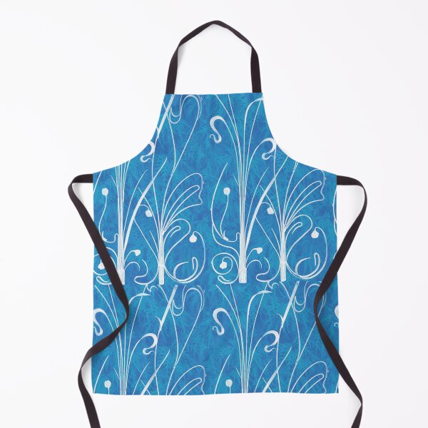 Item preview, Ferns in blue designed and sold by RhoQA.