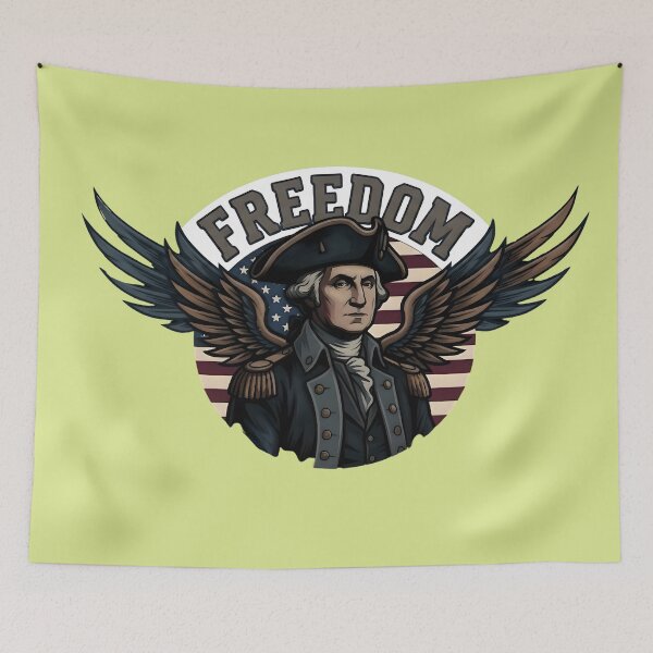 Item preview, George Washington Freedom Patriotic Eagle Design designed and sold by Utopian-Magic.