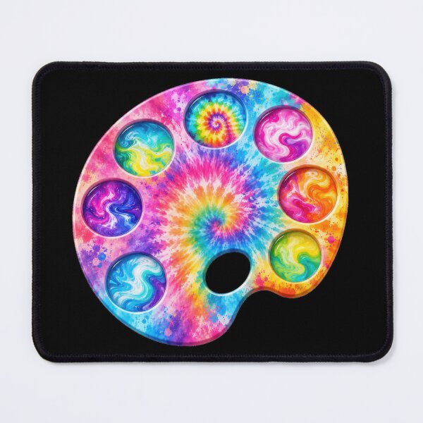 Item preview, Rainbow Tie-Dye Paint Palette Art designed and sold by jgvisualarts.