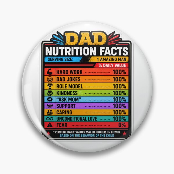Item preview, Dad Nutrition Facts Funny Father's Day Artwork designed and sold by OutBox-.