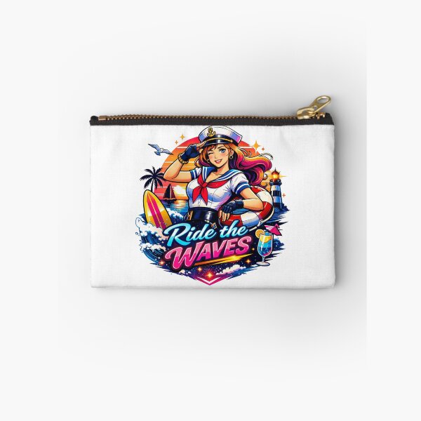 Item preview, Ride the Waves Sailor Anime Retro Synthwave designed and sold by JonelleTshirts.