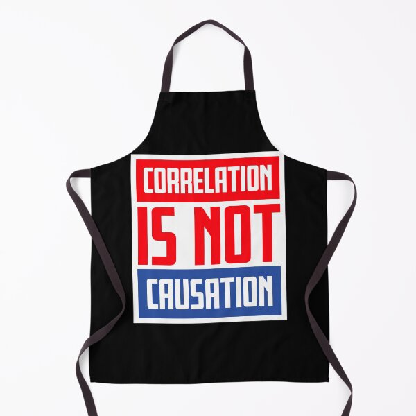 Item preview, Correlation Is Not Causation Funny Nerd Science Quote designed and sold by shirt-o-mat.
