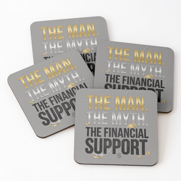 Item preview, The Man The Myth The Financial Support Funny Typography Collection designed and sold by unicatello.