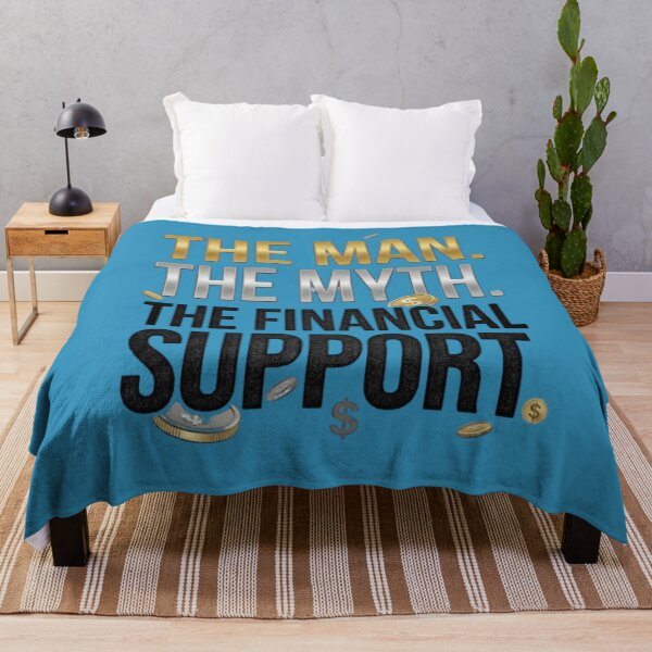 Item preview, The Man The Myth The Financial Support Funny Typography Collection designed and sold by unicatello.