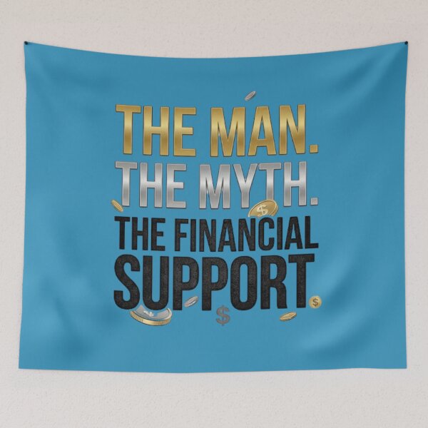Item preview, The Man The Myth The Financial Support Funny Typography Collection designed and sold by unicatello.