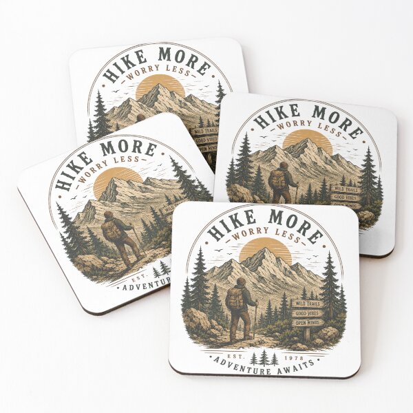 Item preview, Hike more, worry less designed and sold by Side Quest Co..