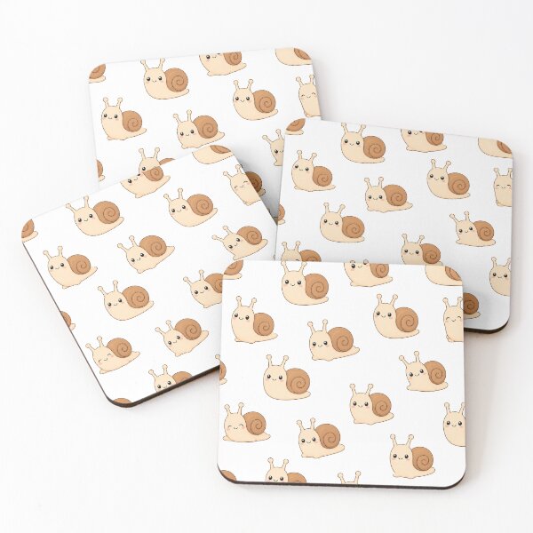 Item preview, Cute Kawaii Snail Garden Animals Adorable Seamless Pattern designed and sold by Seculinator.