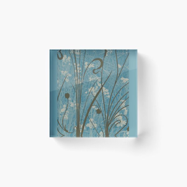 Item preview, Wildflowers in teal designed and sold by RhoQA.