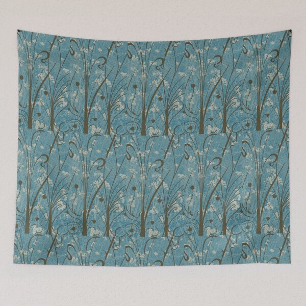 Item preview, Wildflowers in teal designed and sold by RhoQA.
