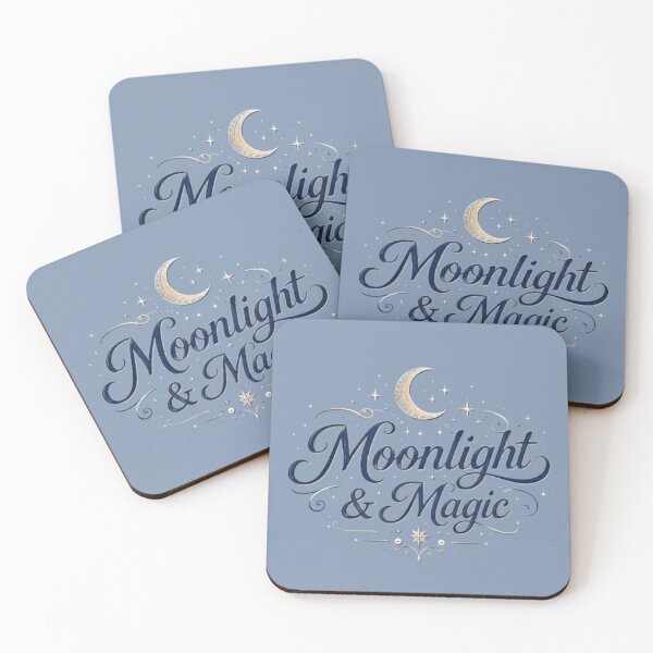 Item preview, Moonlight & Magic – Celestial Fantasy Typography Design designed and sold by Moonwoven Studio.