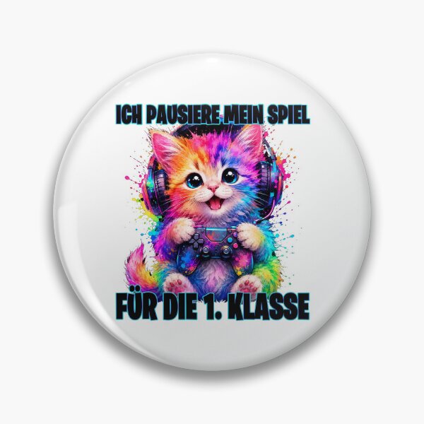 Item preview, I'm pausing my game for first grade. Cat Gamer 2026 designed and sold by MinimalChaosDE.