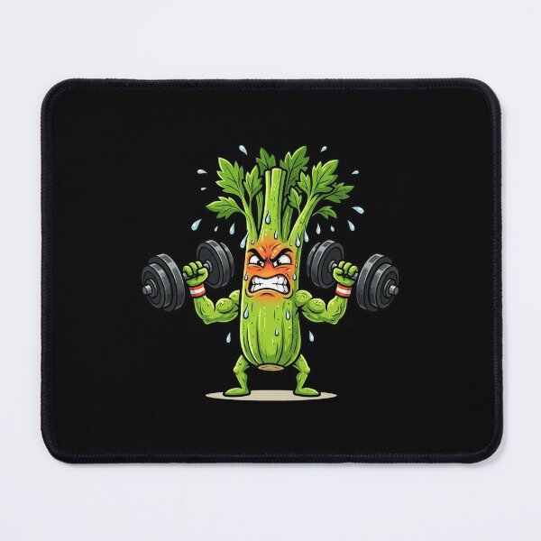Item preview, Funny Gym Celery Stalk Lifting Weights designed and sold by DuckOddity.