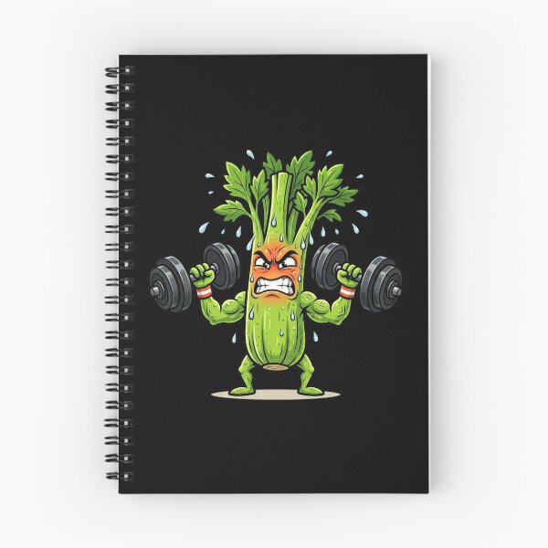 Item preview, Funny Gym Celery Stalk Lifting Weights designed and sold by DuckOddity.