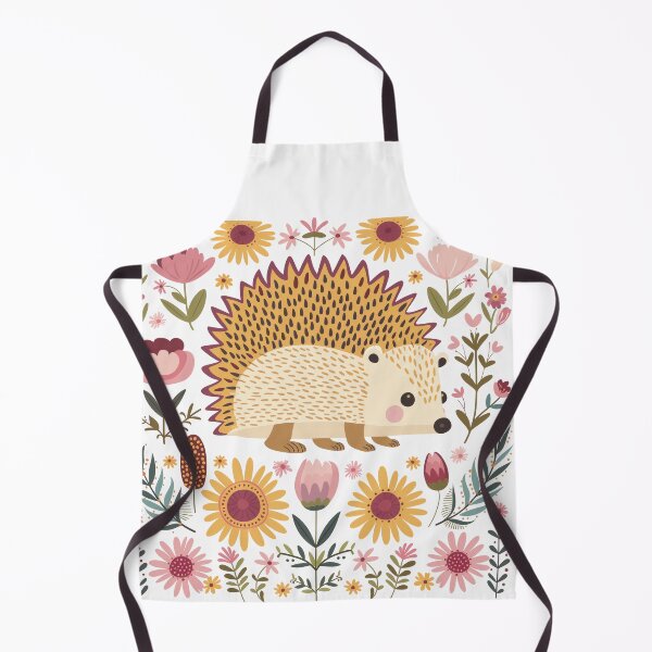 Item preview, Scandinavian Folk Art, Floral Hedgehog  designed and sold by xiao xuans.