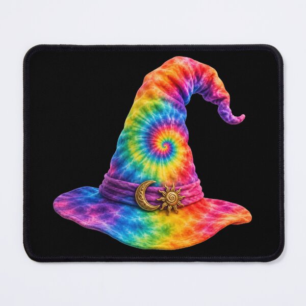 Item preview, Tie Dye Rainbow Wizard Hat designed and sold by jgvisualarts.