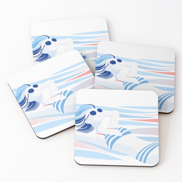 Item preview, Minimalist Beach Woman Art Print, Coastal Decor designed and sold by Studio pod Burom.