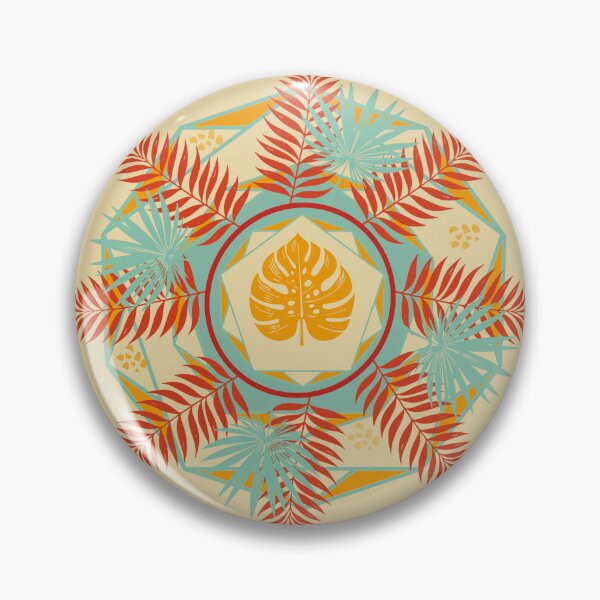 Item preview, Tropical leaves and geometric forms E9 designed and sold by StefanStudioArt.