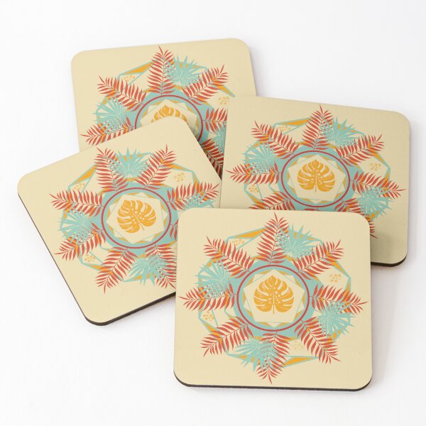Item preview, Tropical leaves and geometric forms E9 designed and sold by StefanStudioArt.