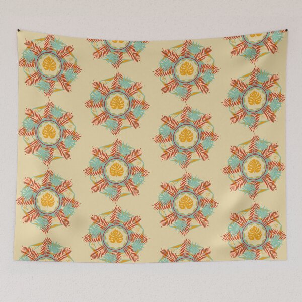 Item preview, Tropical leaves and geometric forms E9 designed and sold by StefanStudioArt.