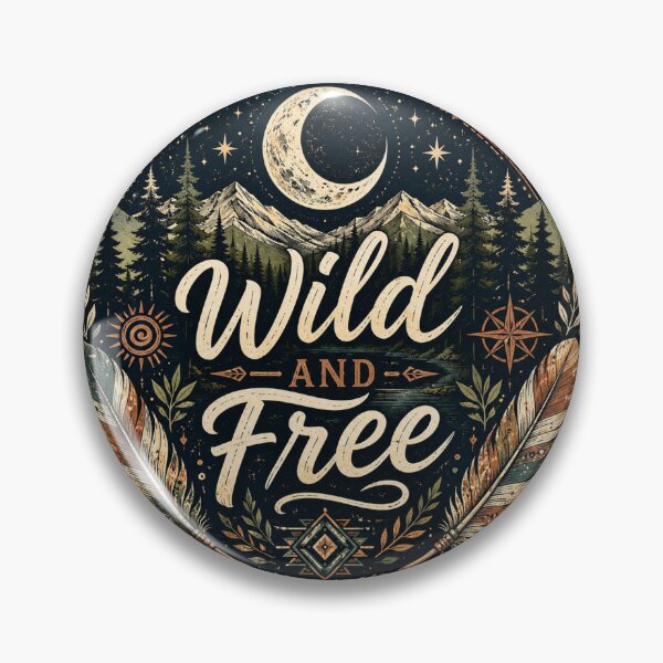 Item preview, Wild And Free Boho Nature Adventure Sticker designed and sold by Omanut Studio — By Ashwin..