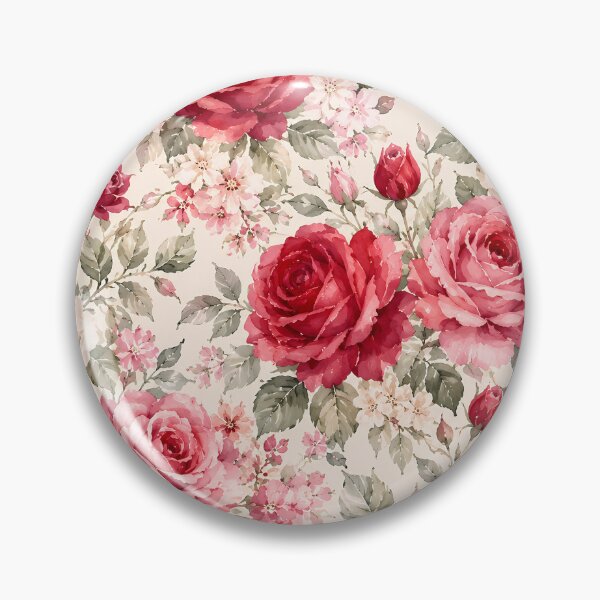 Item preview, Elegant Red Rose Watercolor Seamless Floral Pattern designed and sold by Roya10.