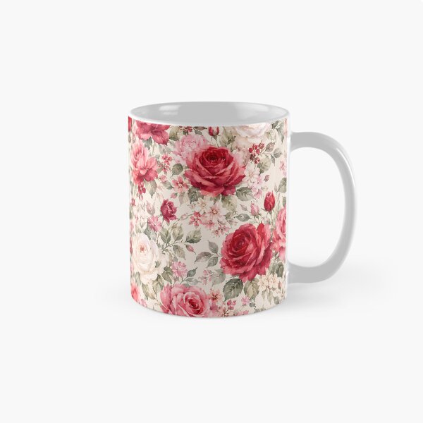Item preview, Elegant Red Rose Watercolor Seamless Floral Pattern designed and sold by Roya10.