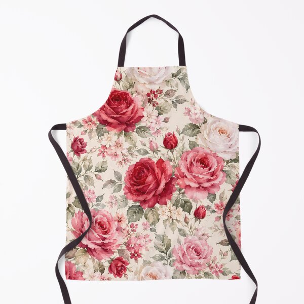 Item preview, Elegant Red Rose Watercolor Seamless Floral Pattern designed and sold by Roya10.