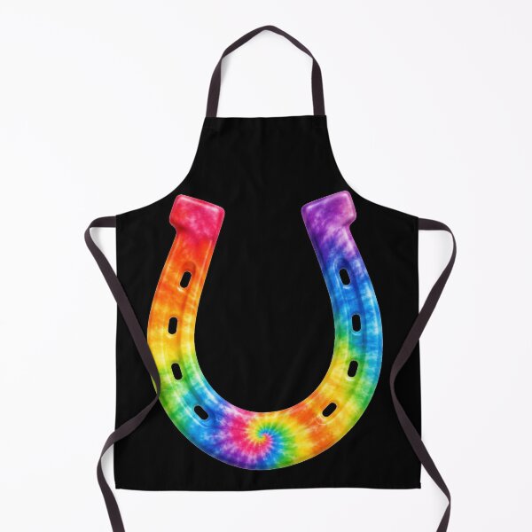Item preview, Rainbow Tie-Dye Horseshoe Lucky Charm designed and sold by jgvisualarts.
