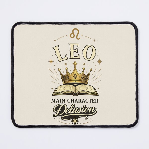 Item preview, Leo Main Character Delusion – Bookish Zodiac Aesthetic Design designed and sold by Moonwoven Studio.