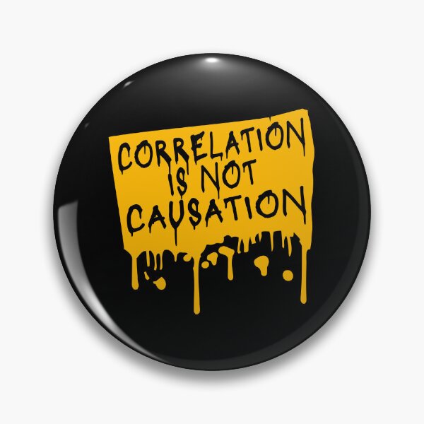 Item preview, Correlation Is Not Causation Funny Nerd Science Quote designed and sold by shirt-o-mat.