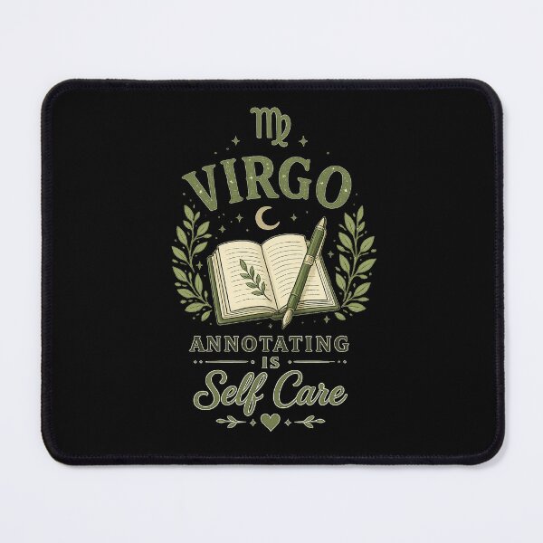 Item preview, Virgo Annotating Is Self Care Vintage Bookish Zodiac Design designed and sold by Moonwoven Studio.