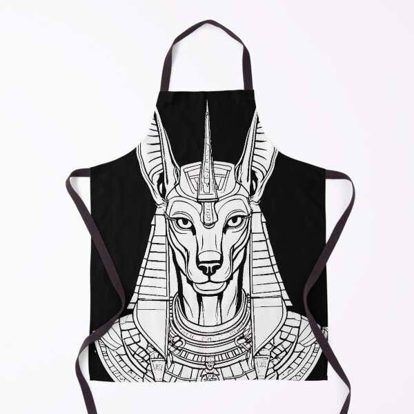 Item preview, Egyptian God Anubis Portrait Gothic Mythology Linework designed and sold by DarkOriginArts.