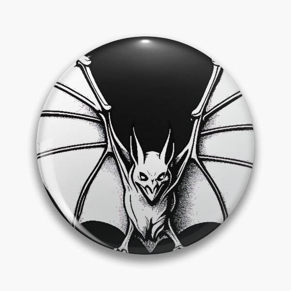 Item preview, Vintage Gothic Bat Vampire Winged Demon Engraving designed and sold by DarkOriginArts.