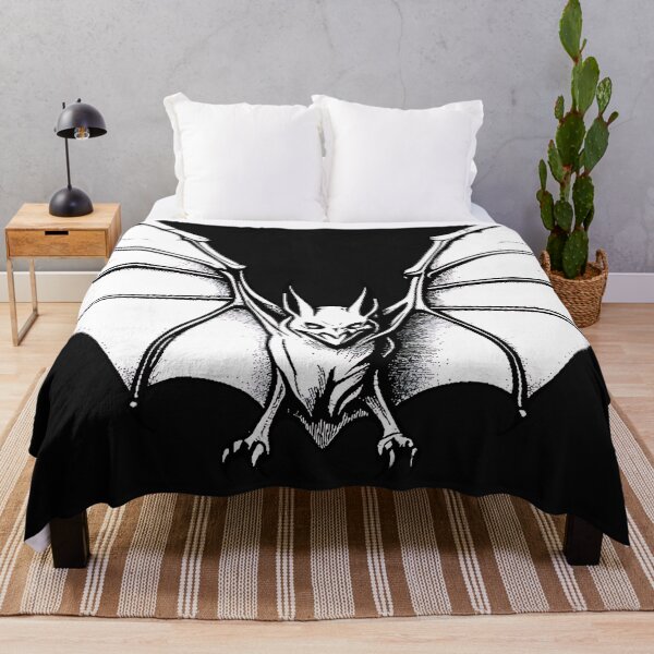Item preview, Vintage Gothic Bat Vampire Winged Demon Engraving designed and sold by DarkOriginArts.
