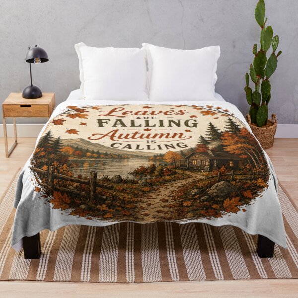 Item preview, Autumn leaves calling by the lake designed and sold by Side Quest Co..