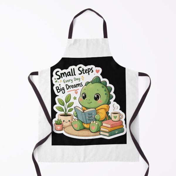 Item preview, Small Steps Big Dreams Dino Sticker designed and sold by NexusPixels.