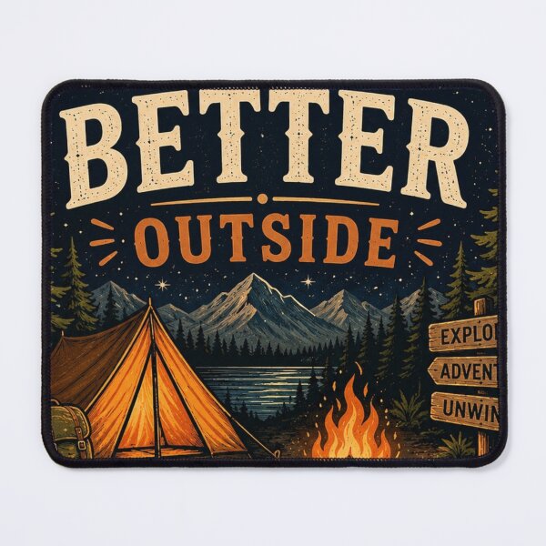 Item preview, Life Is Better Outside Camping Adventure Sticker designed and sold by Omanut Studio — By Ashwin..