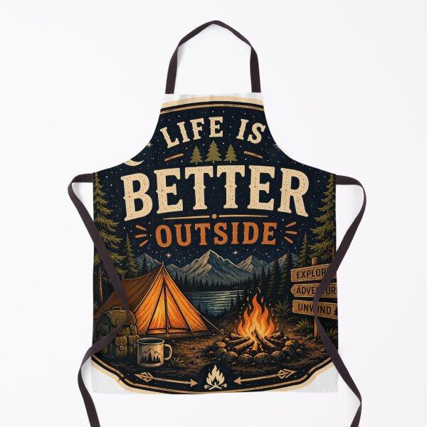 Item preview, Life Is Better Outside Camping Adventure Sticker designed and sold by Omanut Studio — By Ashwin..