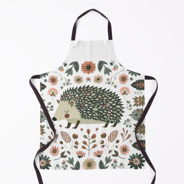 Item preview, Scandinavian Folk Art, Floral Hedgehog  designed and sold by xiao xuans.