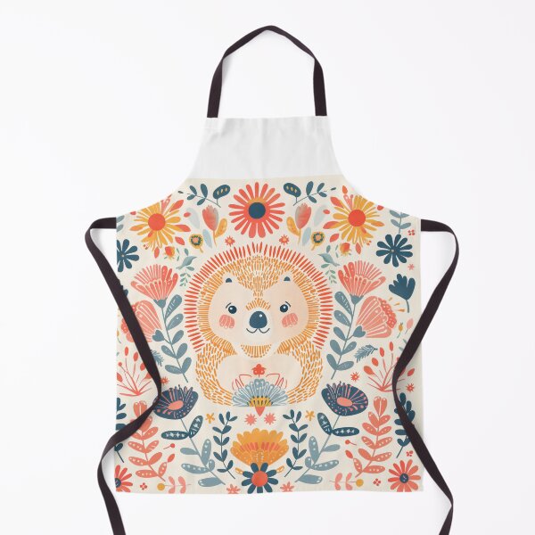 Item preview, Scandinavian Folk Art, Floral Hedgehog  designed and sold by xiao xuans.